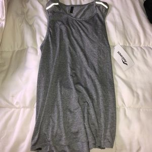 Mens athletic gray tank workout top
